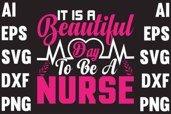 A Beautiful Nurse T-Shirt Design for Embroidery