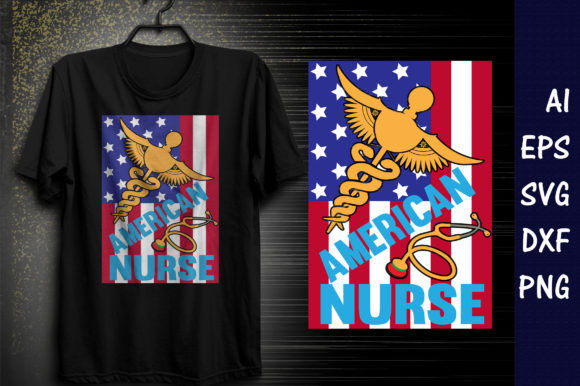 American Nurse T-Shirt Design: A Closer Look