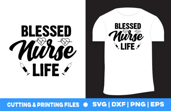 Blessed Nurse Life: A Heartfelt Embroidery Design