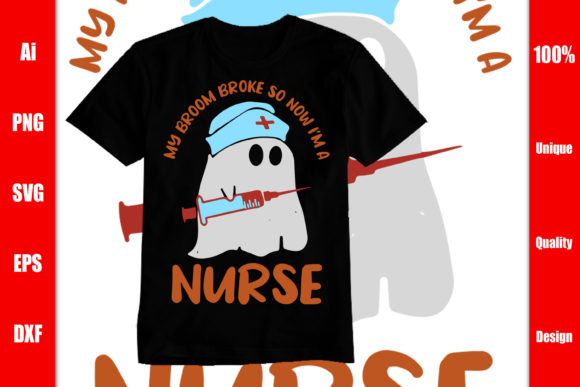 My Broom Broke, So Now I'm a Nurse: A Unique Embroidery Design