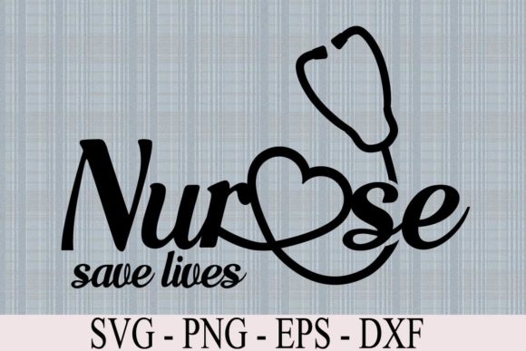 Nurse Save Lives: A Heartfelt Embroidery Design