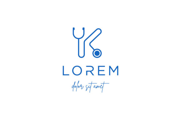 Review: Letter K Stethoscope Medical Logo